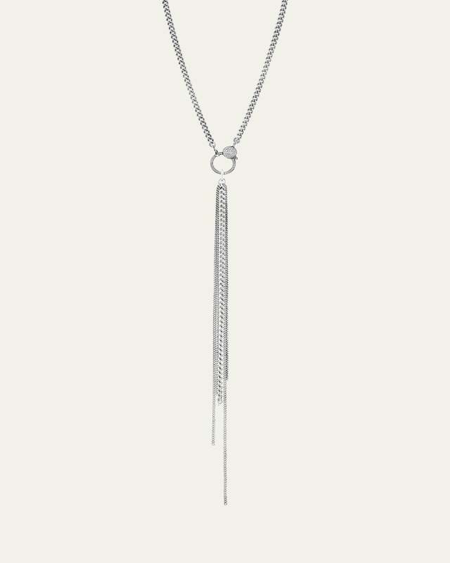 Sterling Silver Chain Fringe Necklace